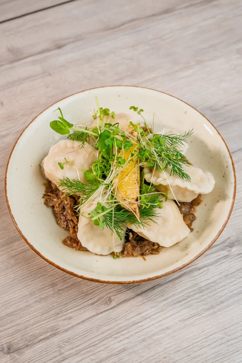 Pierogi z halibutem